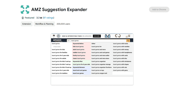 Amazon Suggestion Expander