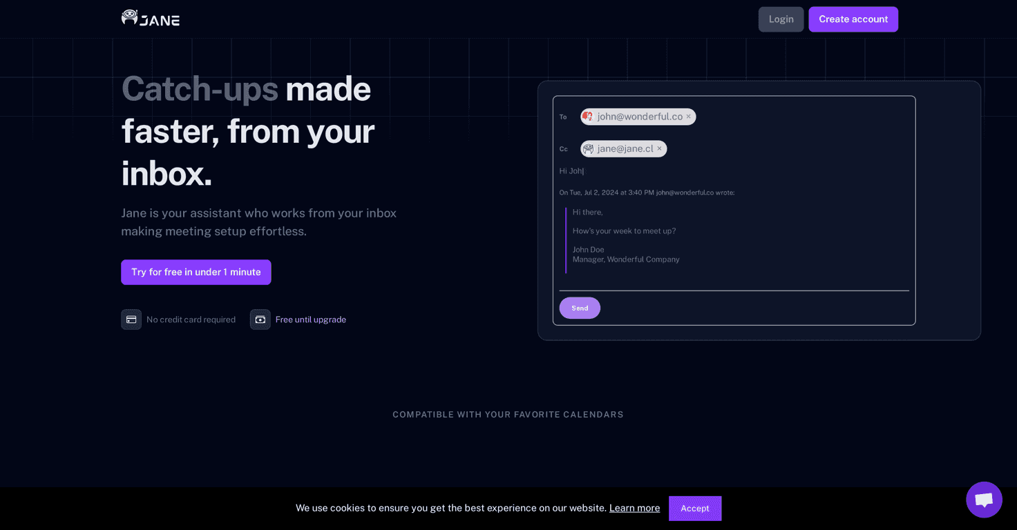 Jane Cal review – Effortless Meeting Scheduling Made Easy