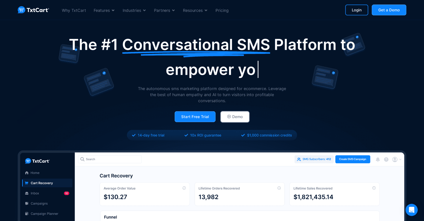 TxtCart Review – A Game Changer for eCommerce SMS Marketing