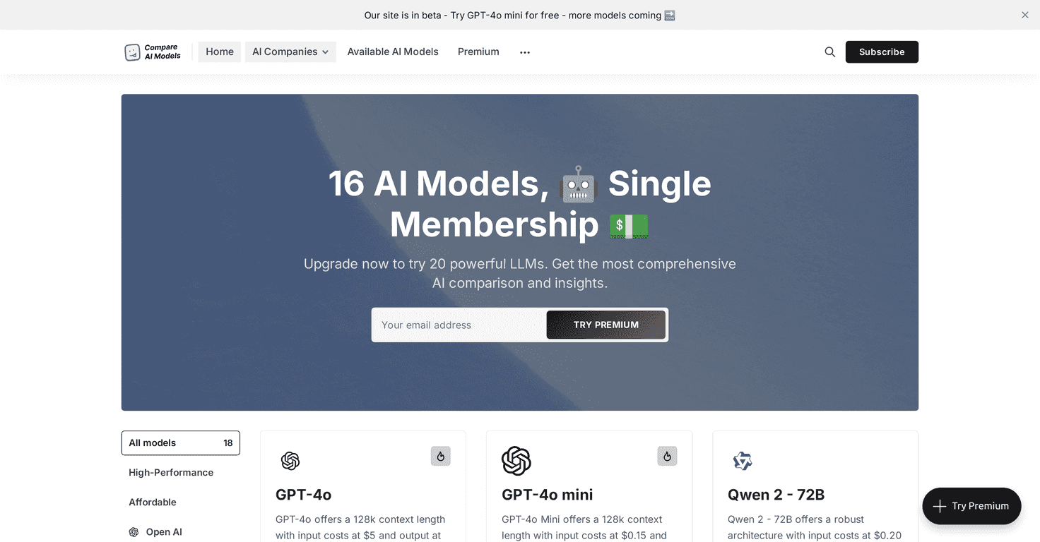 Compare AI Models Review – Your Guide to AI Choices