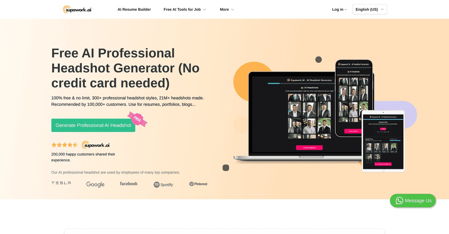 Supawork AI Review – Your Go-To Free Headshot Generator