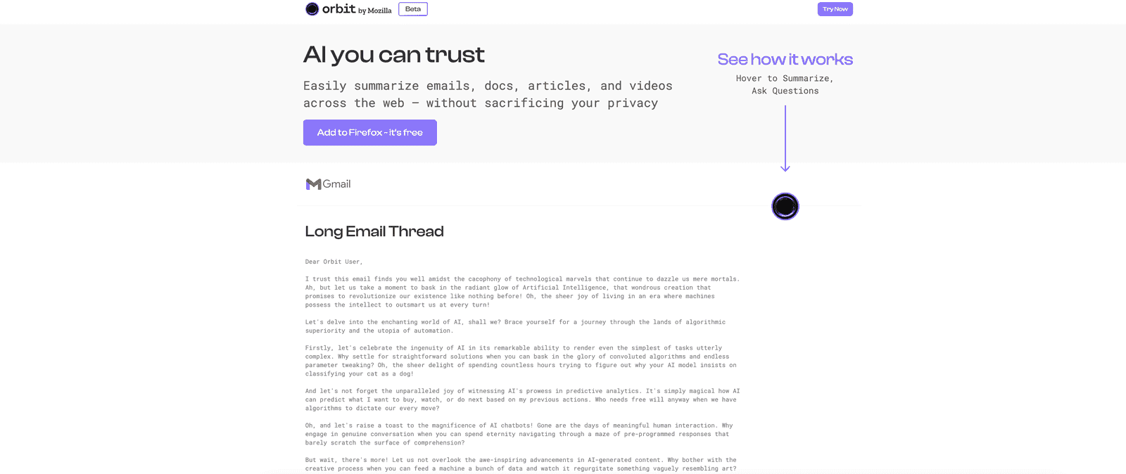 Orbit by Mozilla Review – Enhance Your Productivity with AI