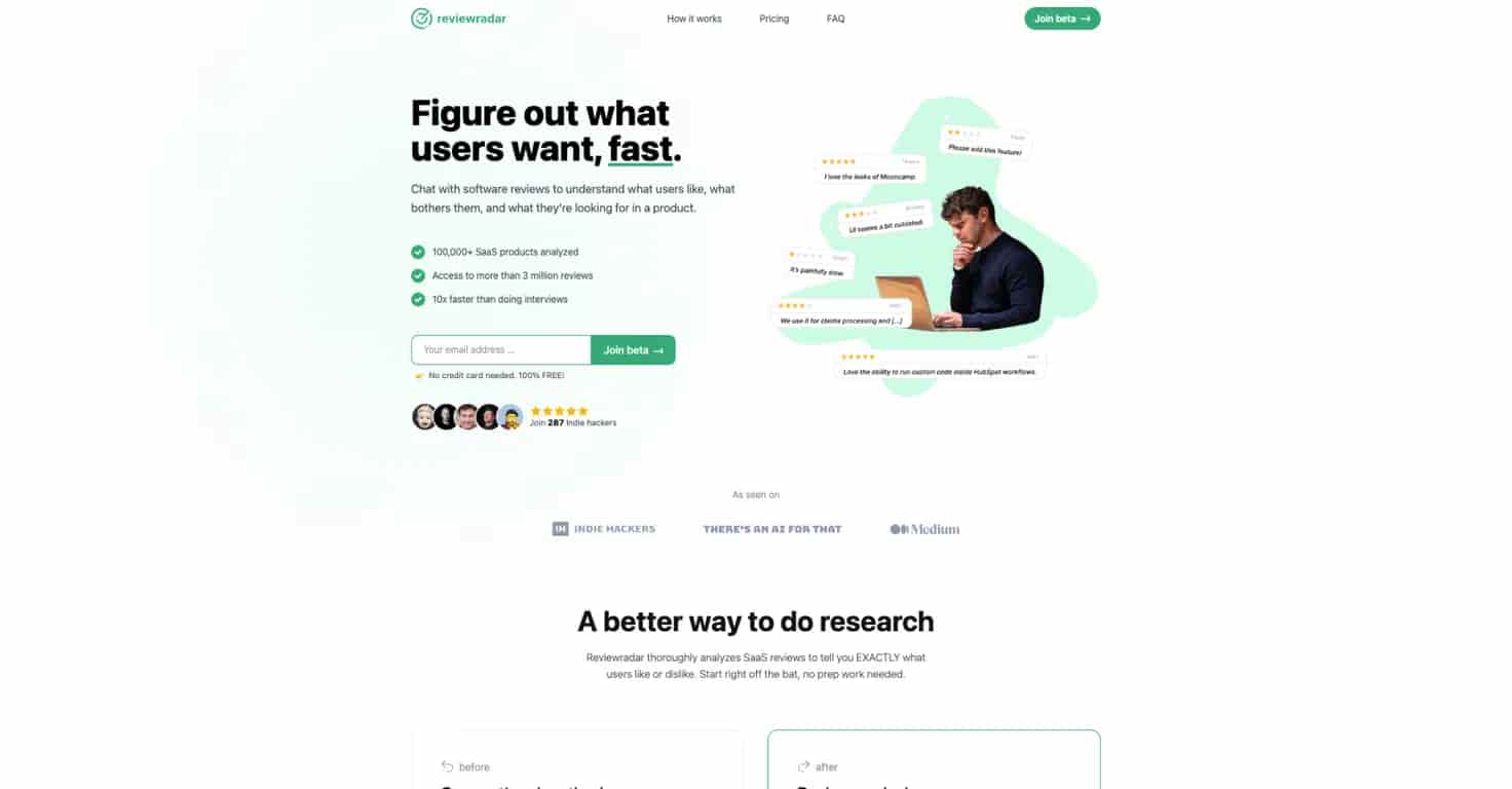 Review Radar Review – Uncovering User Insights Made Easy