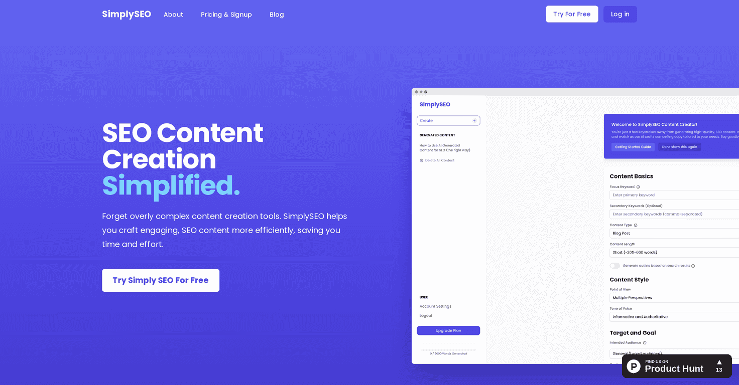SimplySEO Review – Your Go-To SEO Content Tool