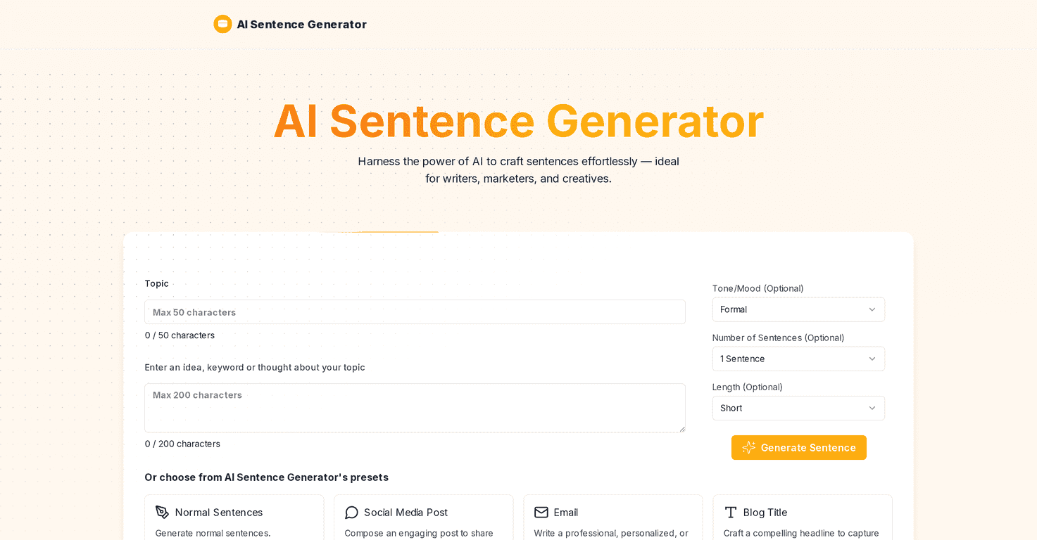 AI Sentence Generator Review – Crafting Perfect Sentences Made Easy