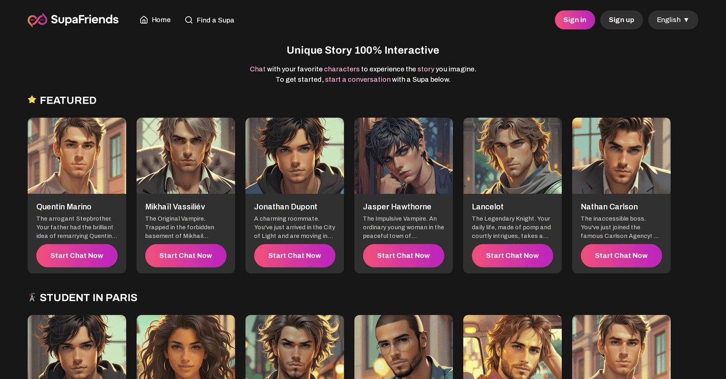 SupaFriends Review – Chat with Your Dream Characters