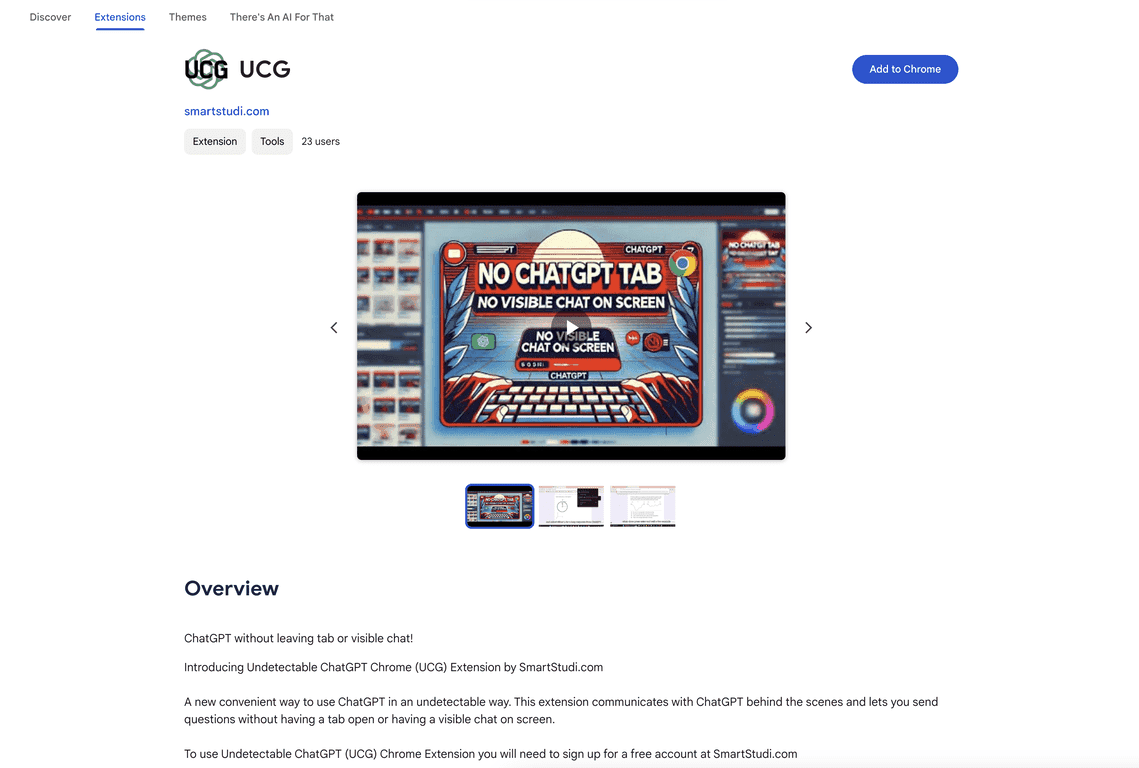 UCG Review – ChatGPT Without Distractions