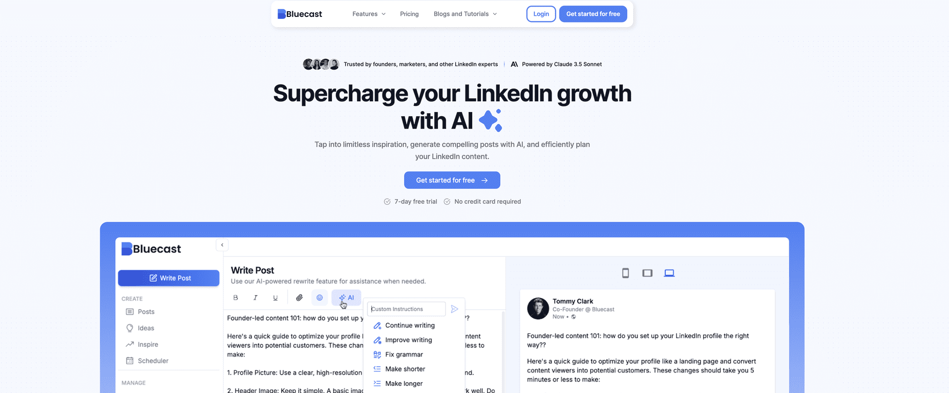 Bluecast Review – Elevate Your LinkedIn Game Effortlessly