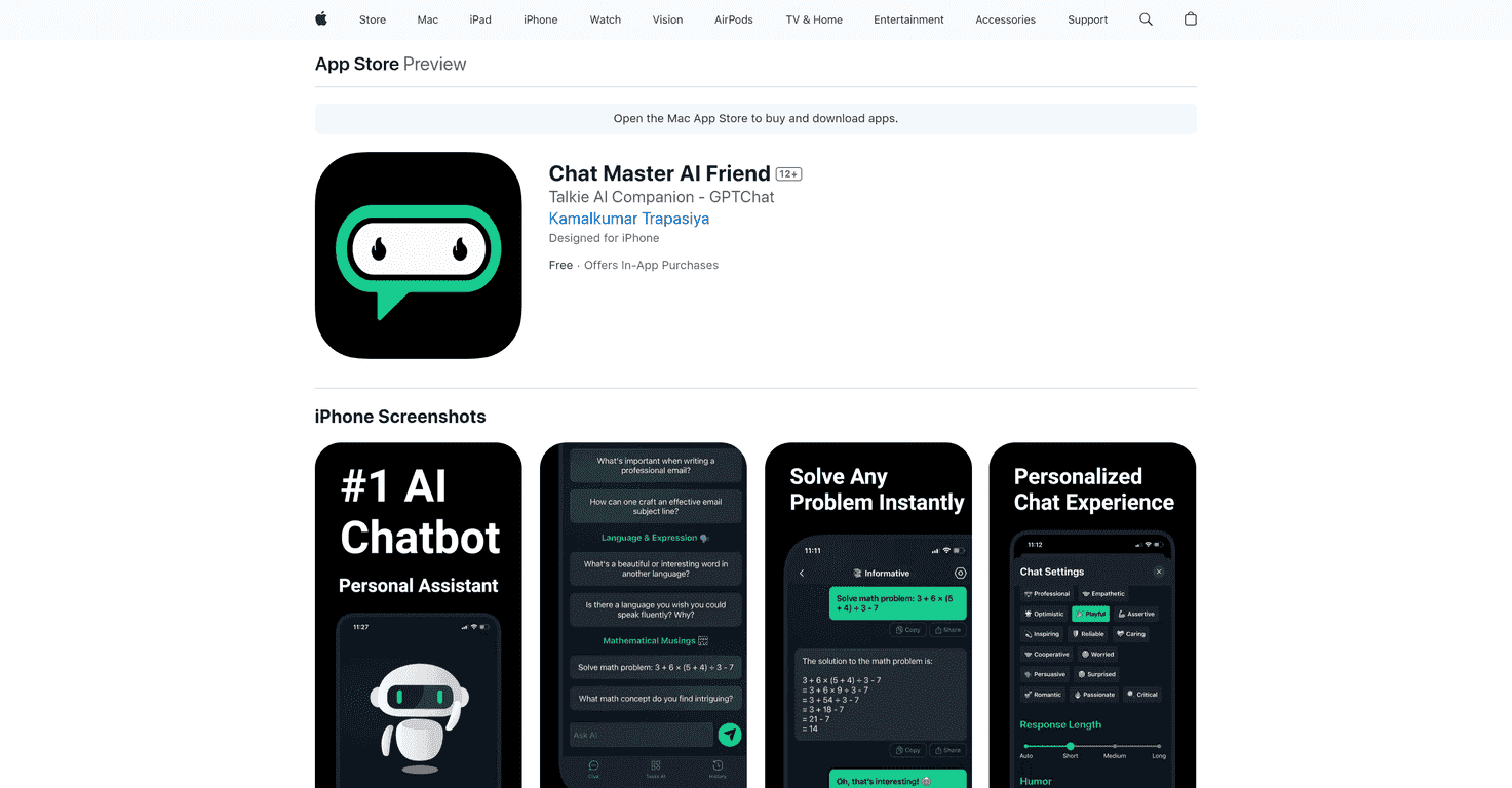 Chat Master AI Friend Review – Your 24/7 Personal Assistant