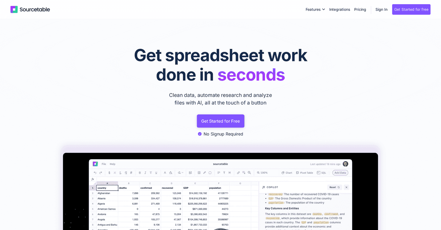 Sourcetable Review – Revolutionizing Data Management