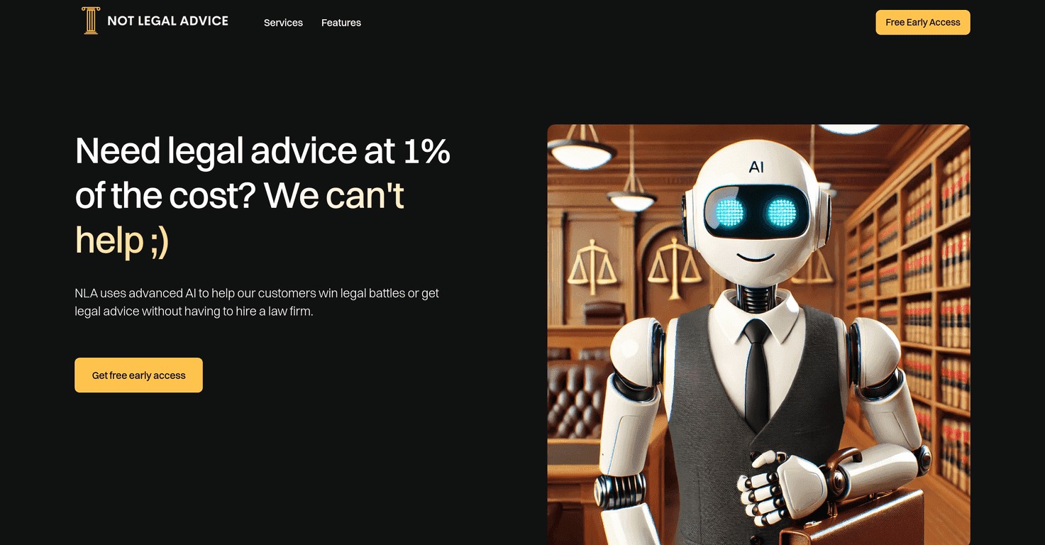 Not Legal Advice Review – An AI Solution for Legal Issues