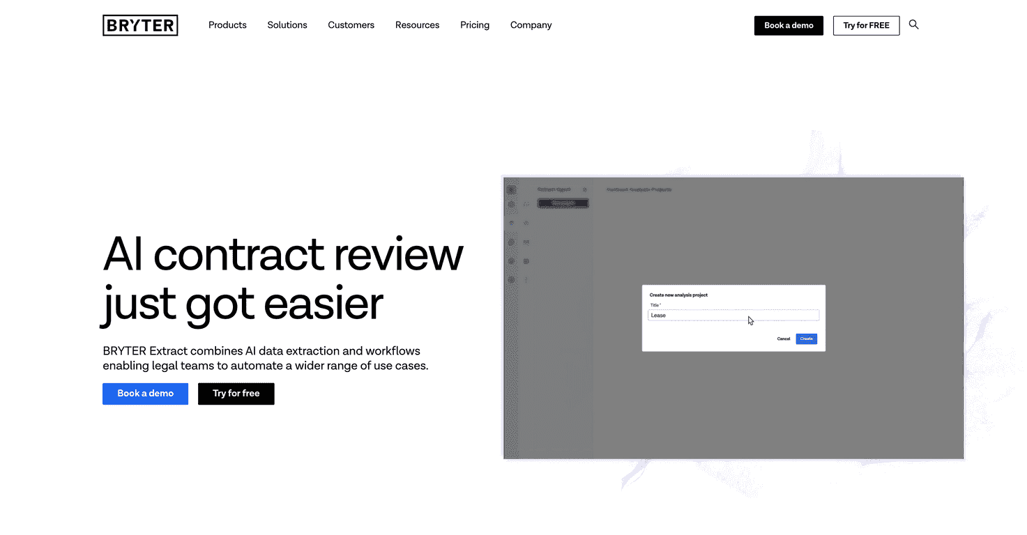 BRYTER Extract Review – Streamlining Contract Reviews