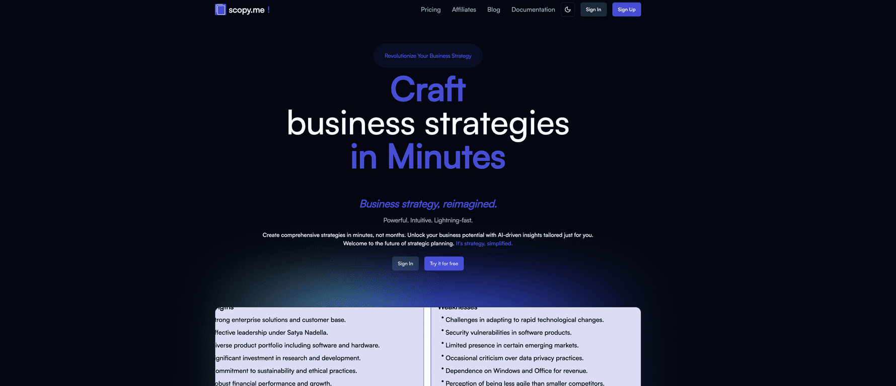 Scopy.me Review – Revolutionizing Business Strategy Development