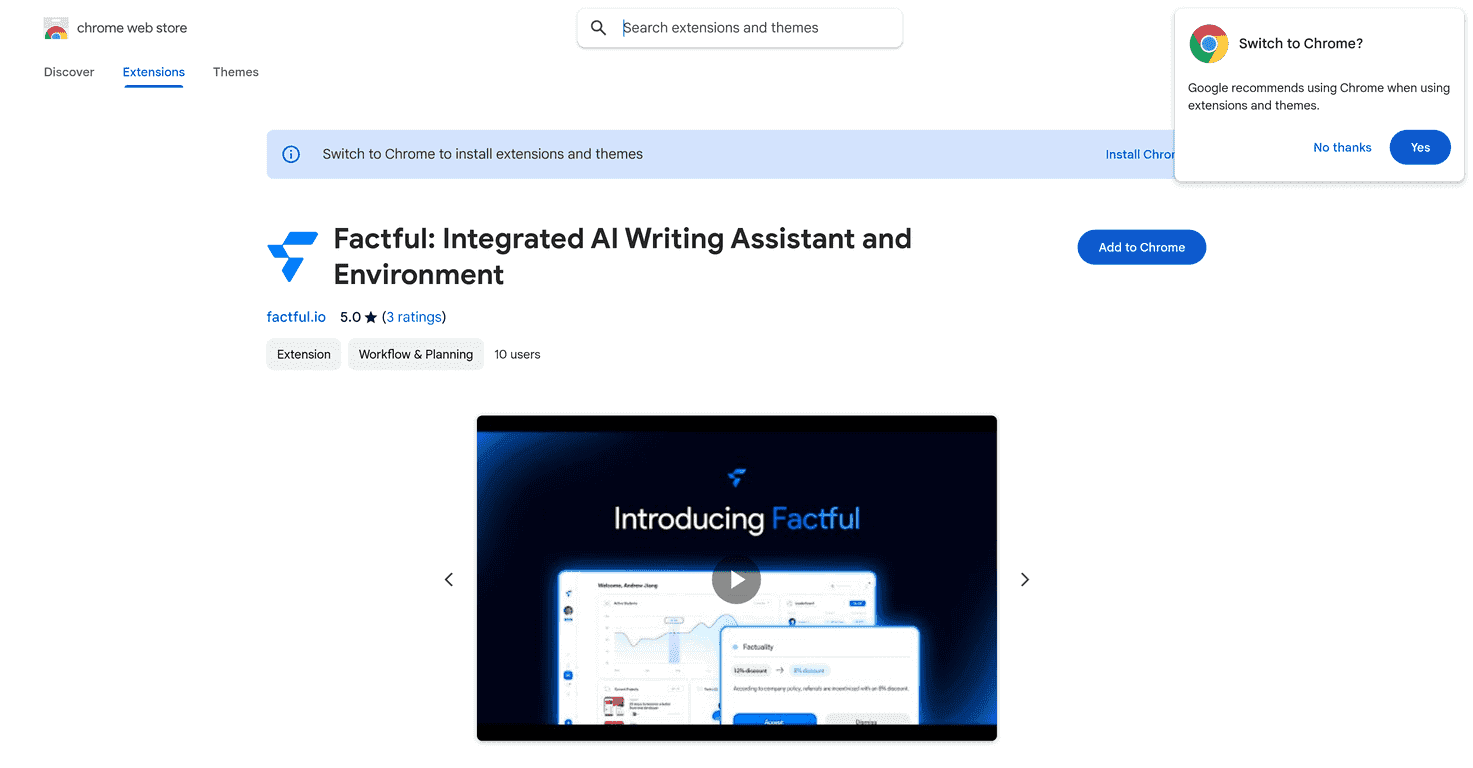 Factful Review – Your AI Writing Assistant