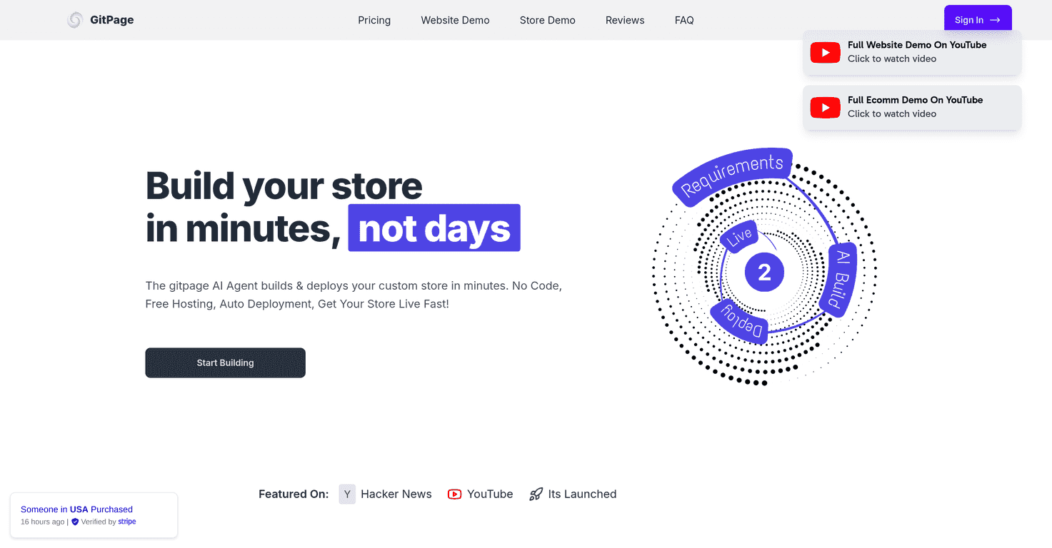 GitPage AI Website Builder Review – Create Websites in Minutes