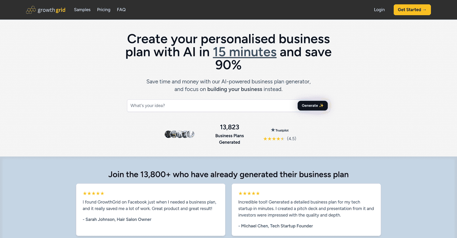 GrowthGrid Review – Your AI Business Planning Assistant