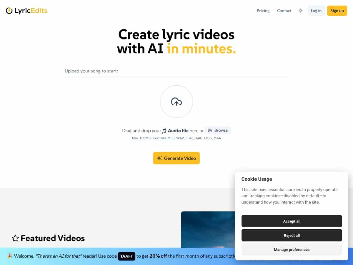 LyricEdits Review – Easy AI Lyric Video Maker for Musicians