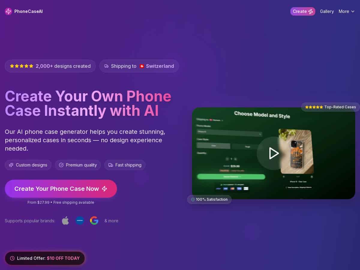 PhoneCaseAI Review – Custom Phone Cases Made Simple