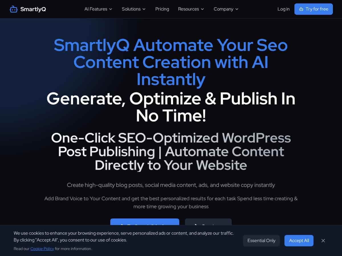 SmartlyQ Review – An All-in-One AI Content Creator