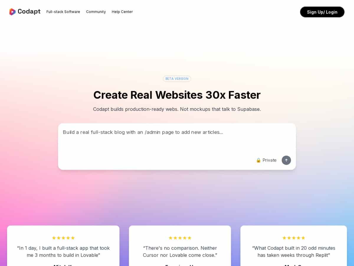 Codapt Review – Accelerating Web App Development