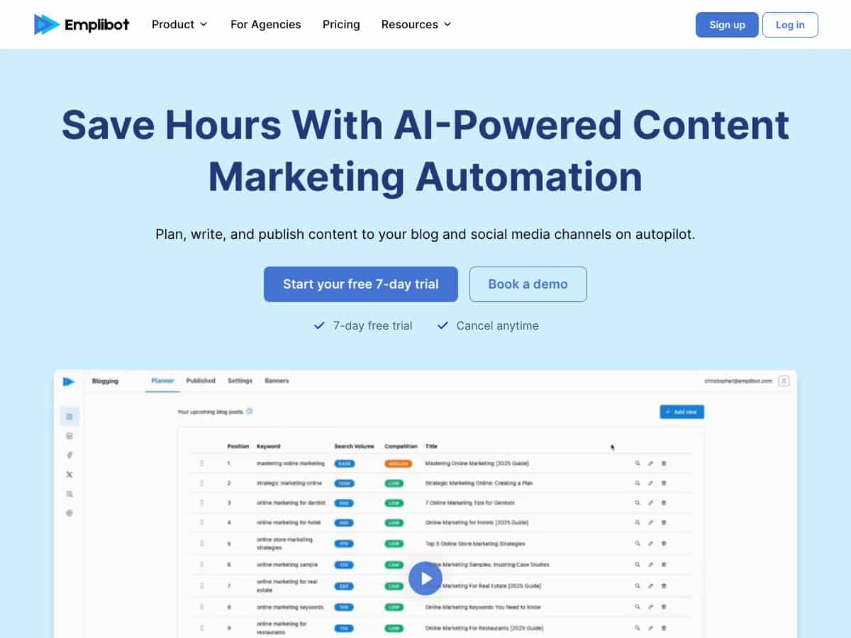 Emplibot Review – Simplify Your Content Marketing Efforts