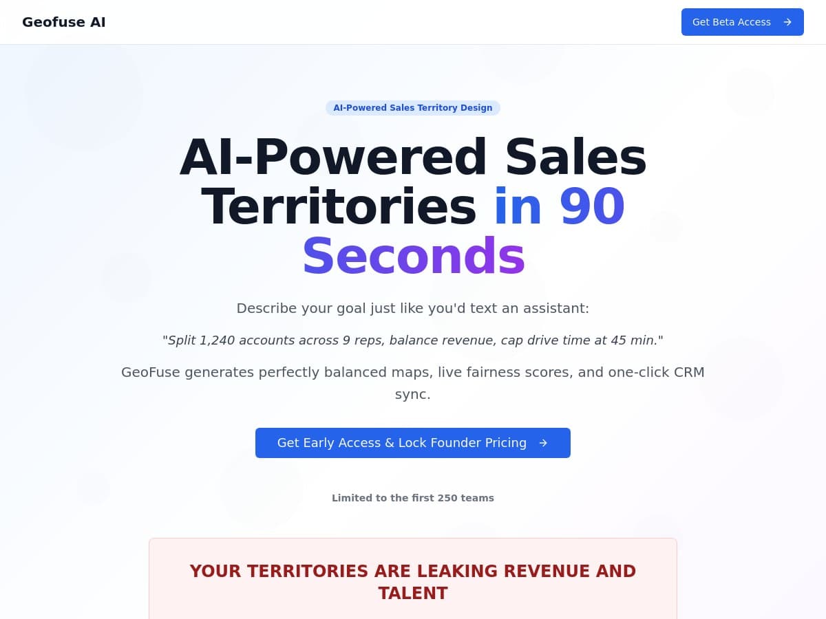 Geofuse Review – Simplified and Fast Sales Territory Mapping