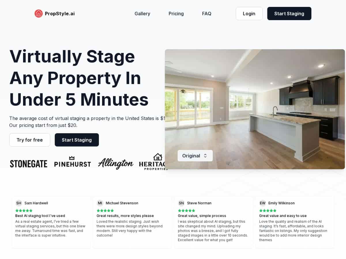 PropStyle.ai Review – Effortless Virtual Staging Made Simple