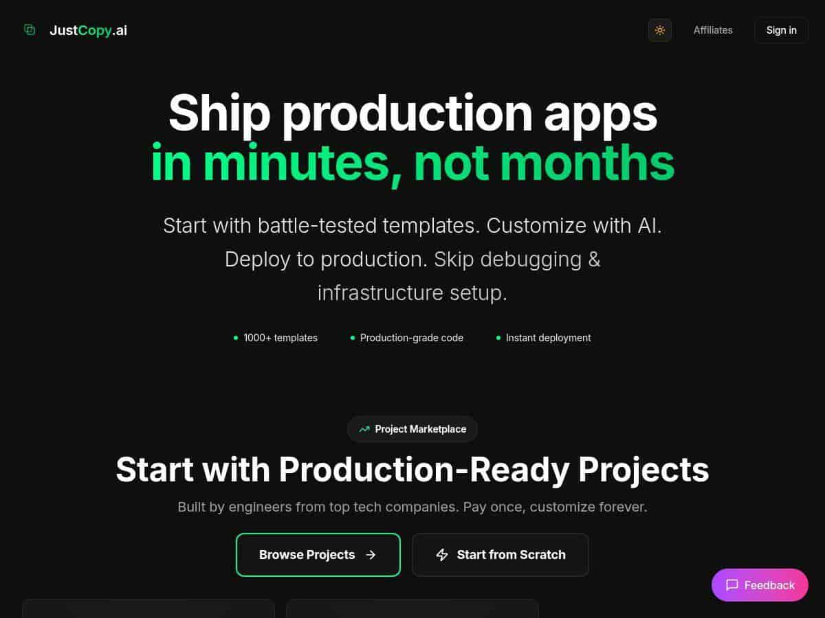 JustCopy.ai Review – Fast & Easy App Creation in Minutes