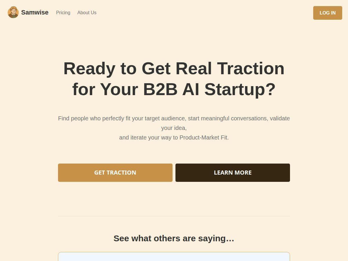 Samwise Review – A Must-Have for B2B AI Startups