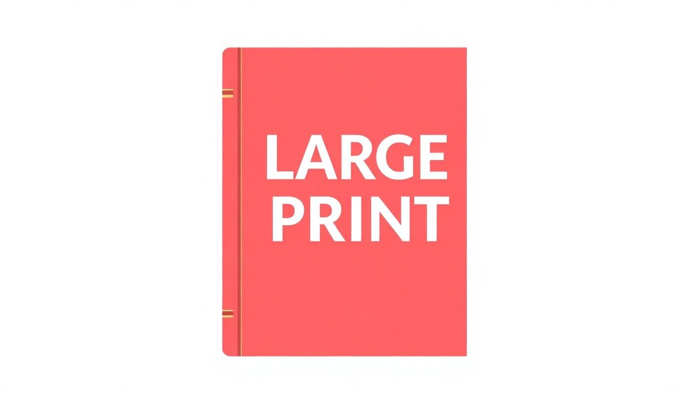 Large Print Publishing Guidelines: Tips for Accessibility and Quality
