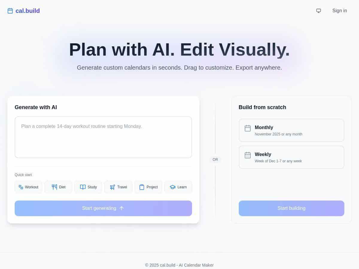 cal.build Review – The Future of Easy Calendar Creation