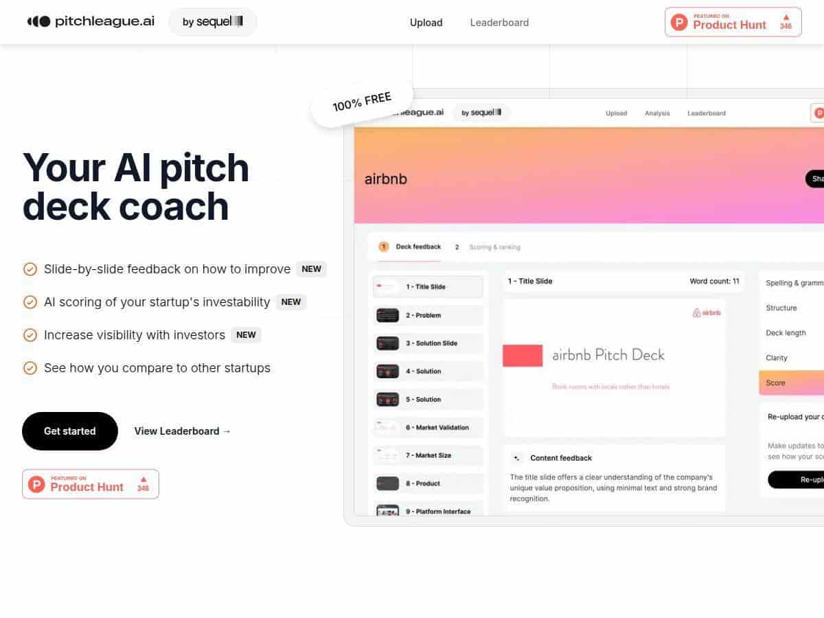 PitchLeague Review – The Best AI Tool for Pitch Decks
