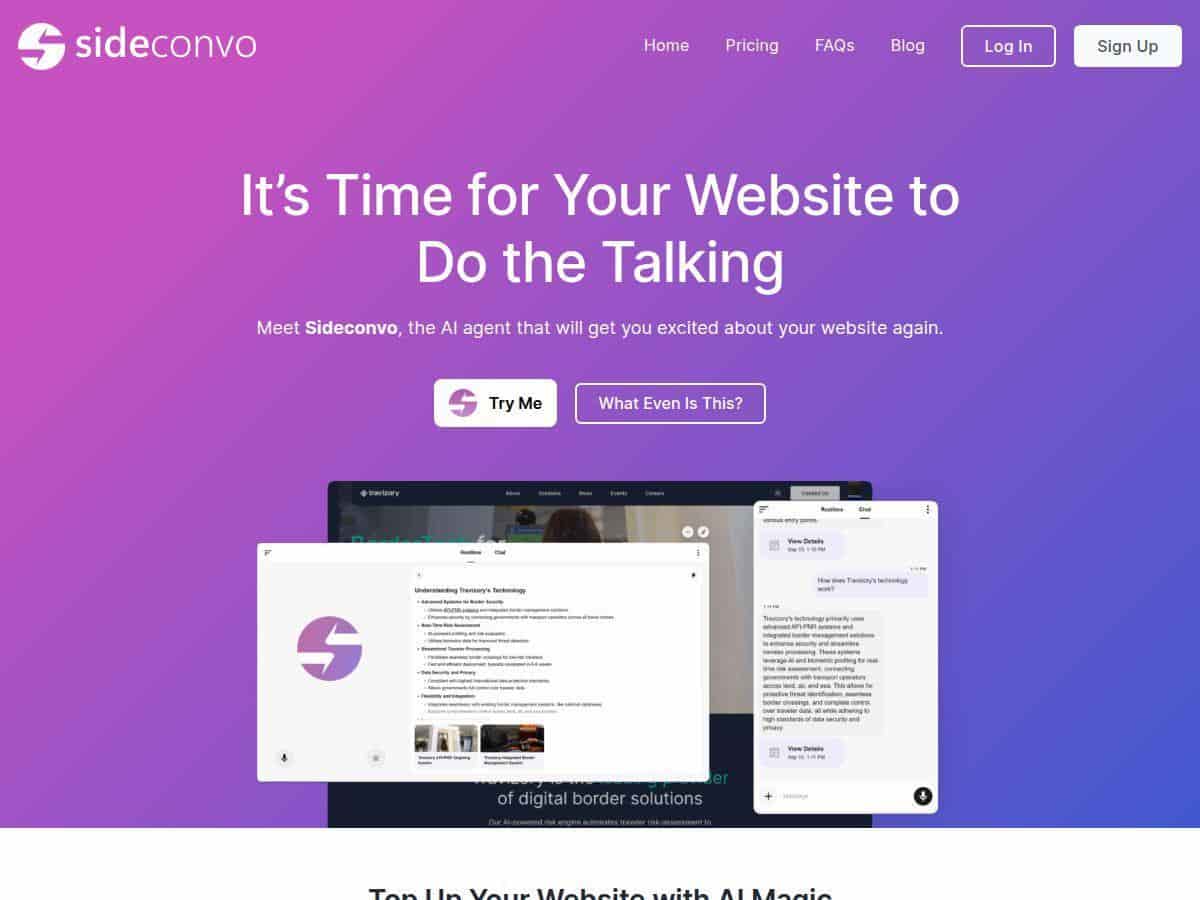 Sideconvo Review – Discover the Power of AI Chat on Your Website