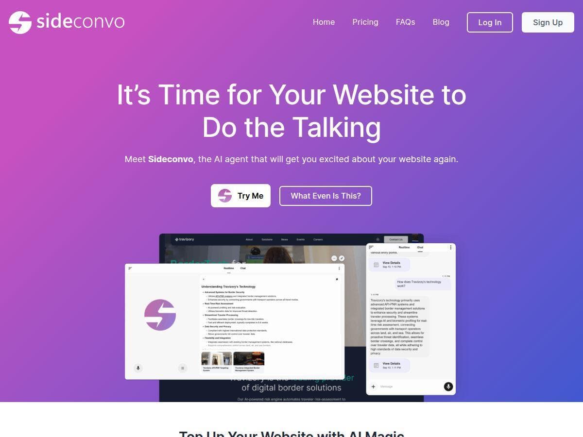 Sideconvo Review – Discover the Power of AI Chat on Your Website