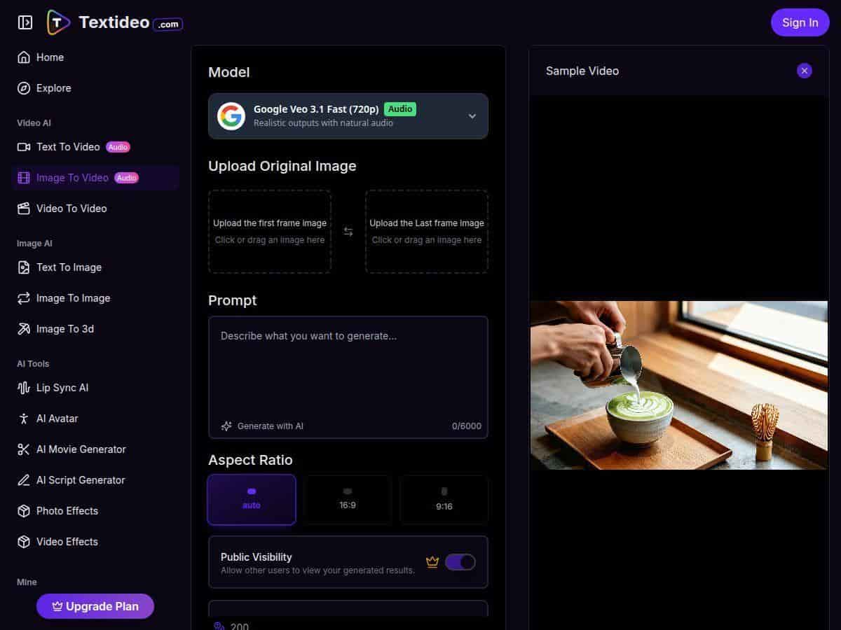 Textideo Review – Effortless AI Video Creation from Images