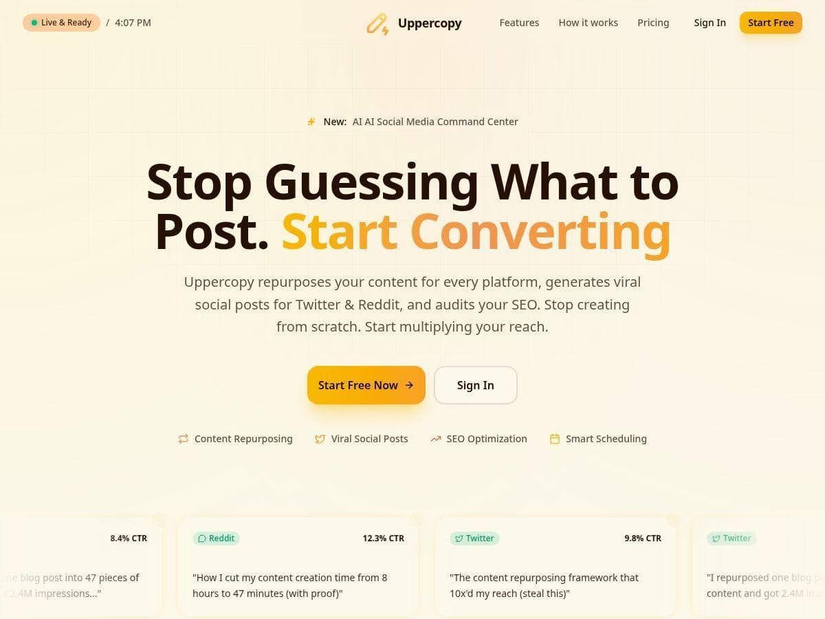 Uppercopy Review – Your All-in-One Content Creation Tool