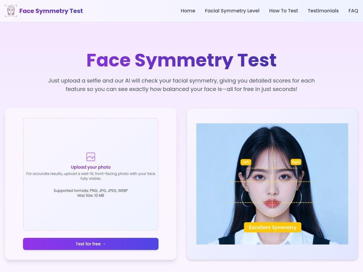FaceSymmetryTest Review – Honest Look at Free AI Tool
