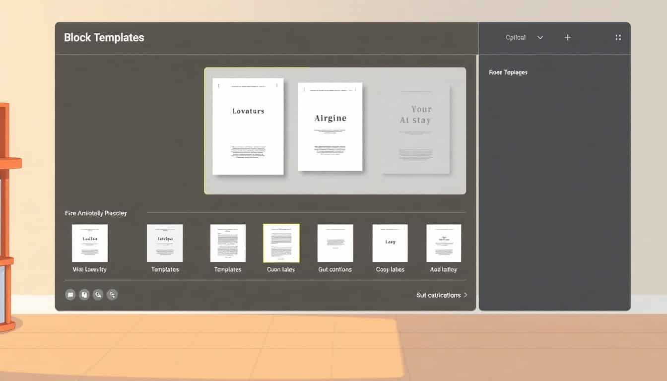 AI Cover Creator interface with template selection and customization