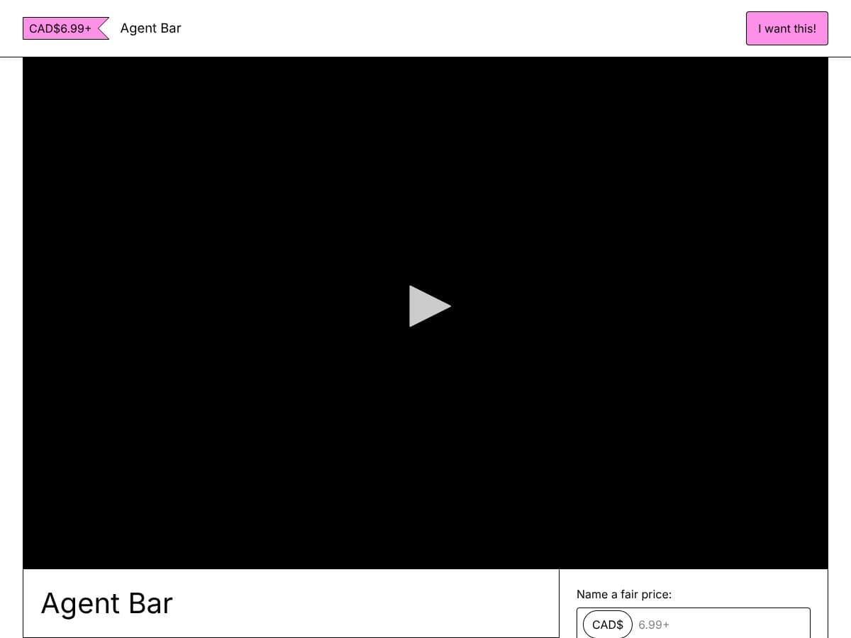 Agent Bar screenshot