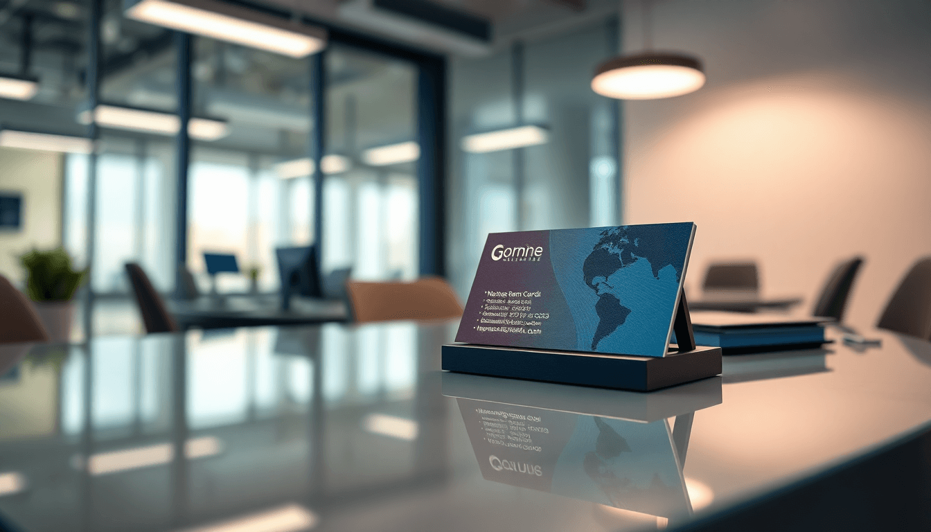 author business cards featured image