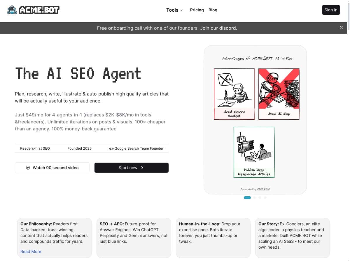 ACME.BOT Review – An AI Tool That Simplifies Content Creation