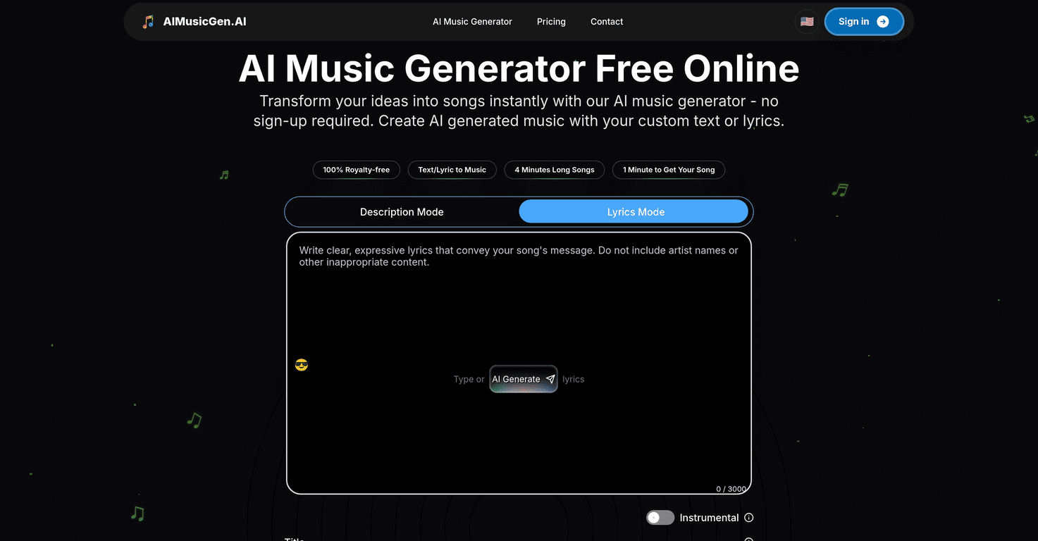 AIMusicGen.ai Review – Your AI Music Creation Companion