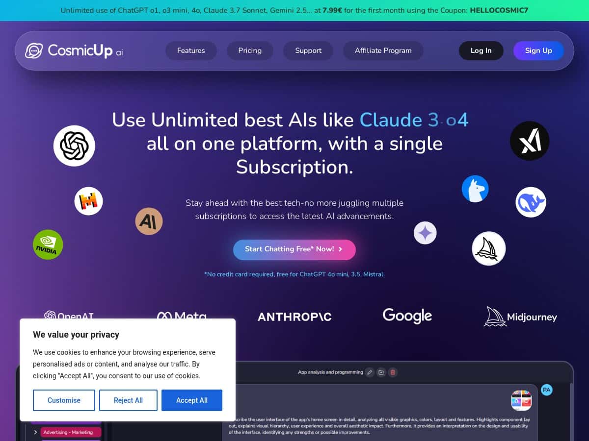 CosmicUp Review – Everything You Need in One AI Platform