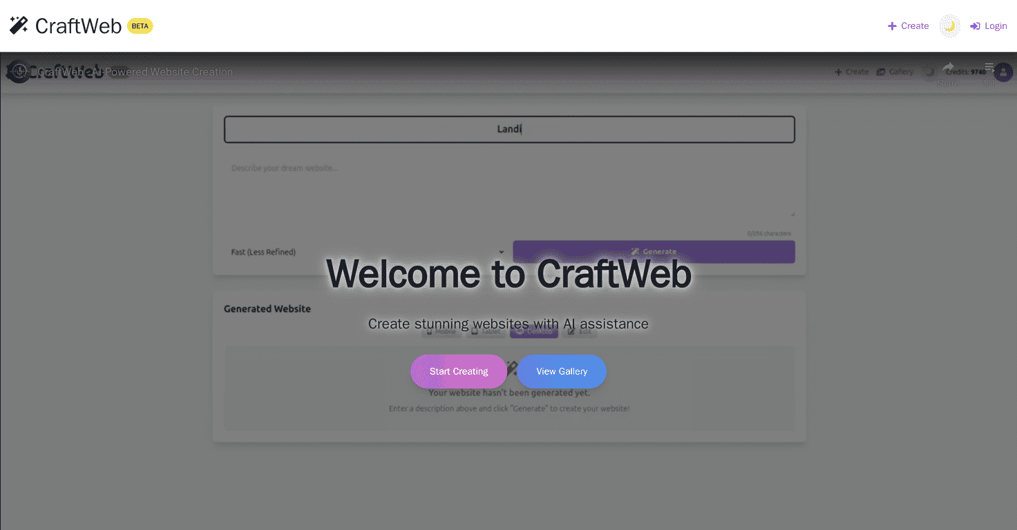 CraftWeb Review – Your AI-Powered Website Builder