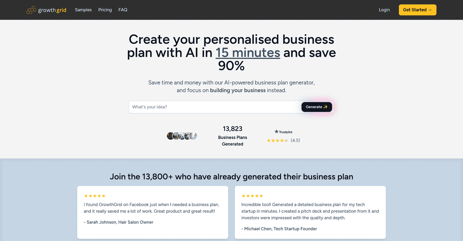 GrowthGrid Review – Your AI Business Planning Assistant