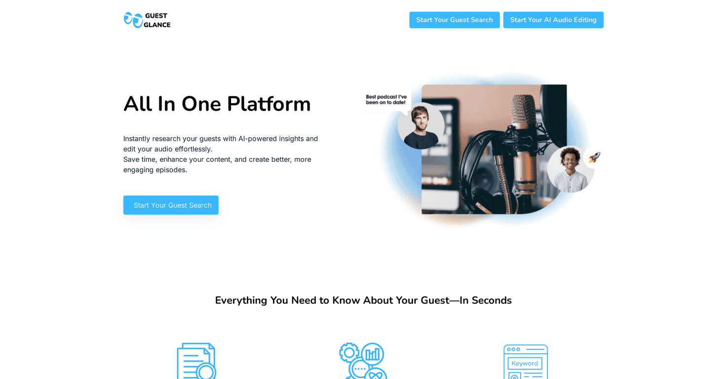 Guest Glance Review – Enhance Your Podcast Guest Search