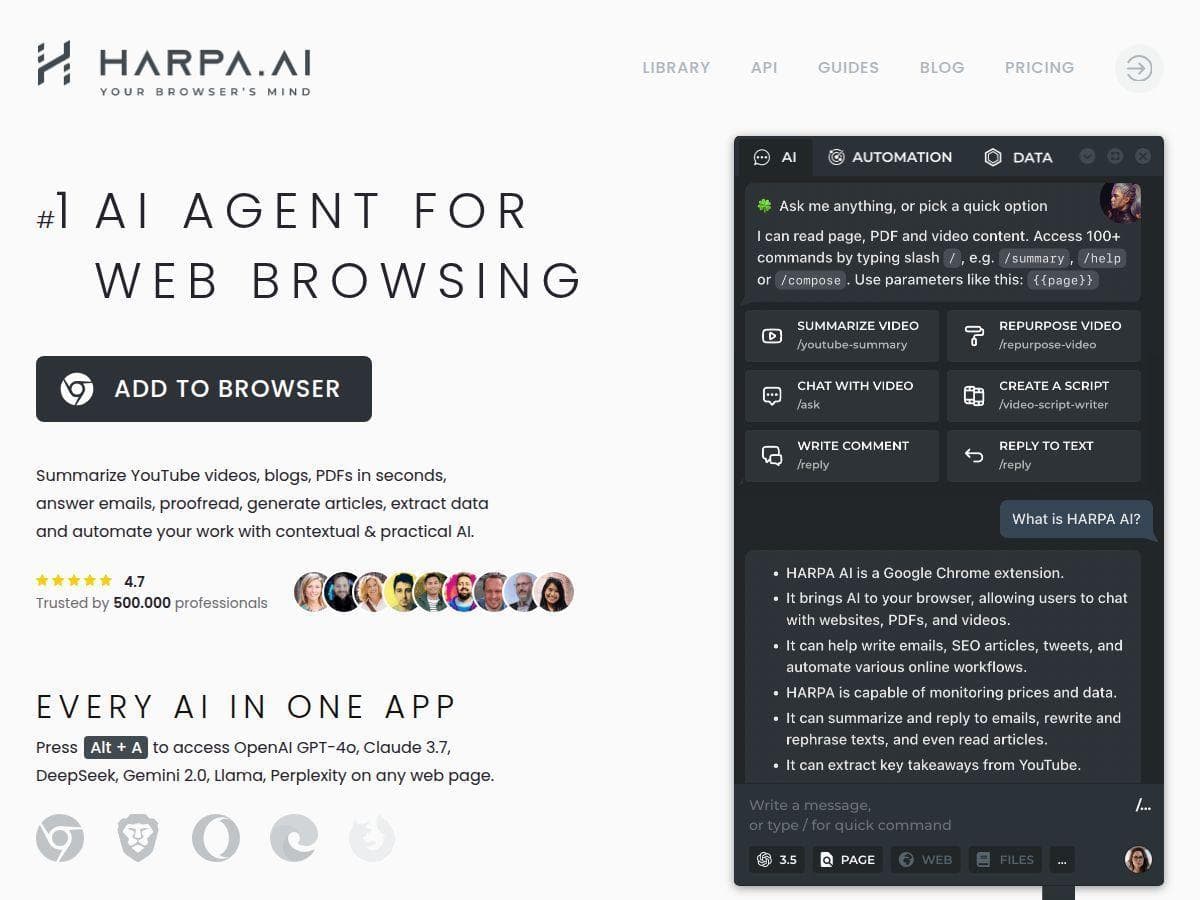 Harpa Review – The All-in-One AI Browser Tool for Productivity