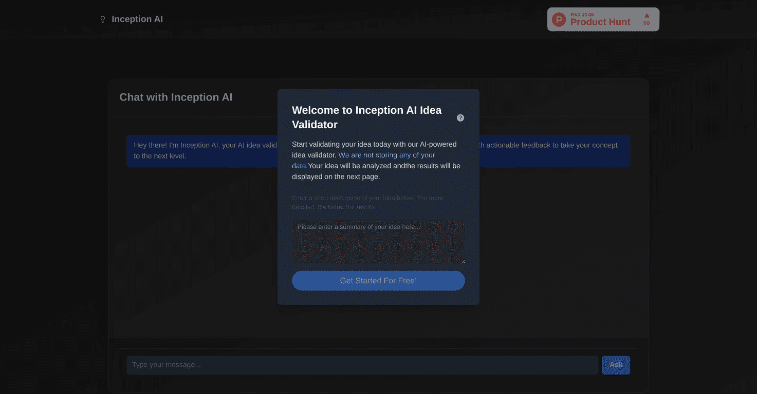Inception AI Idea Validator Review – A Smart Way to Validate Ideas