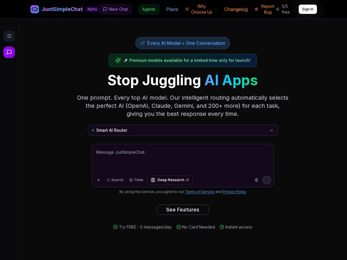 JustSimpleChat Review – Easy and Friendly Chatbot for Everyone