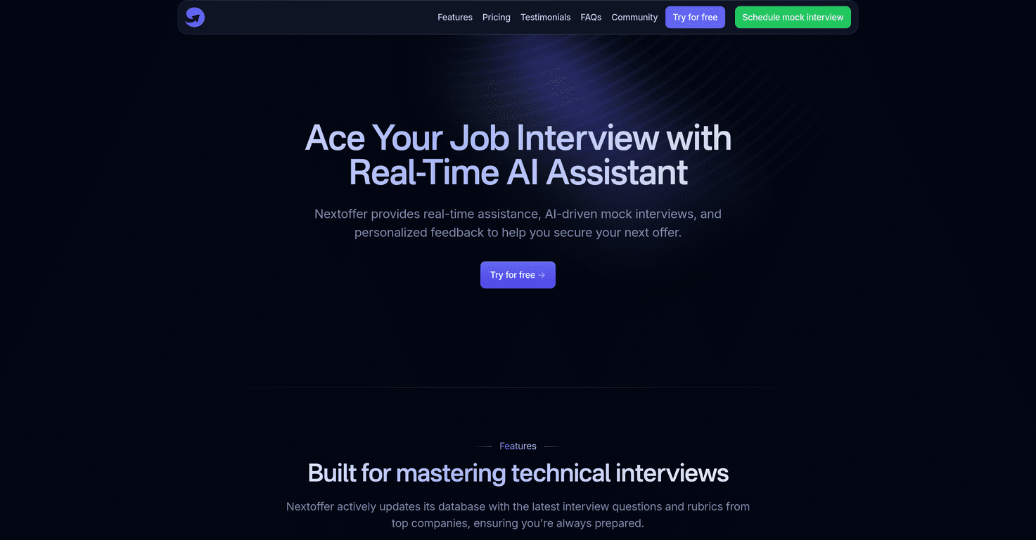 Nextoffer Review – Your AI Interview Assistant